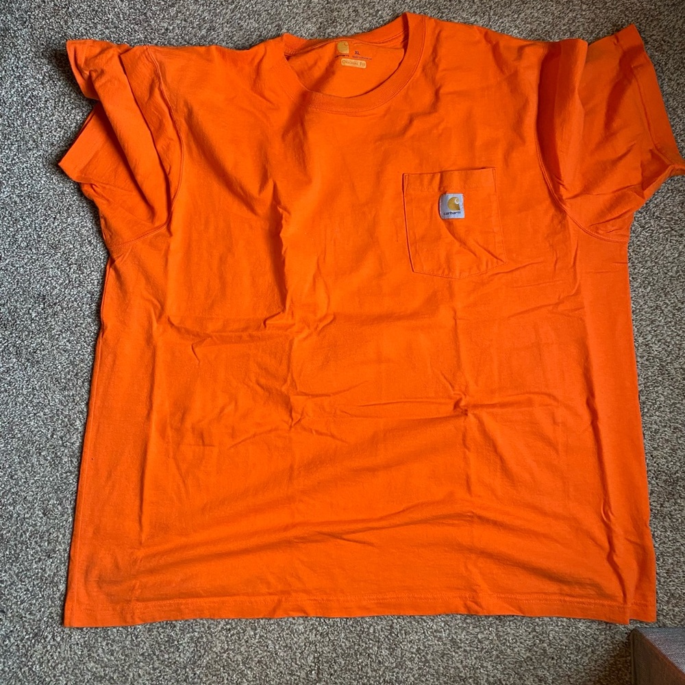 Mens Carhartt Orange Top